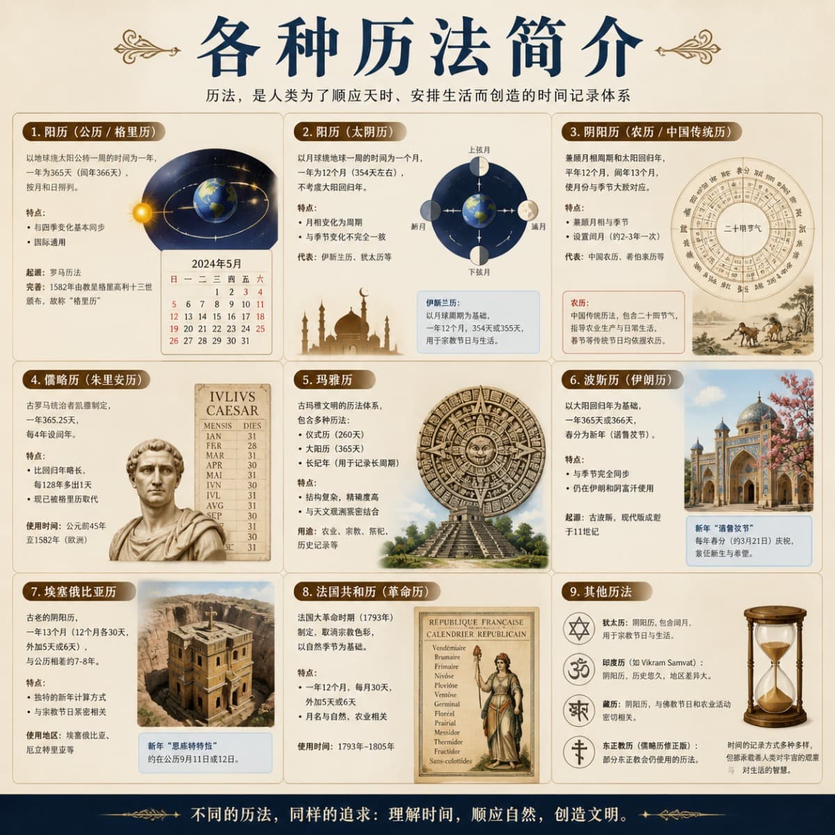 历法体系示意图