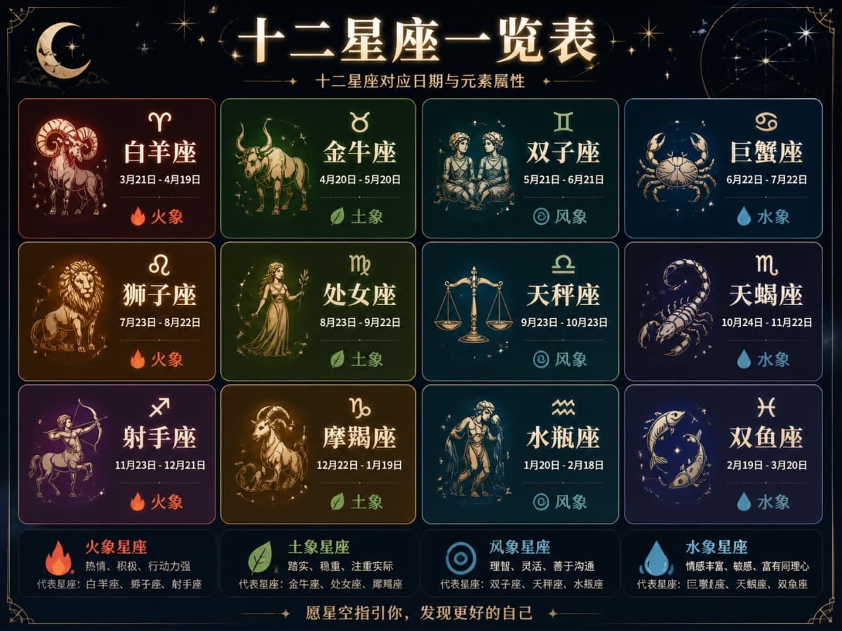 星座介绍配图